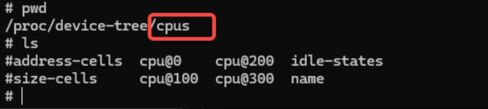cpus子节点